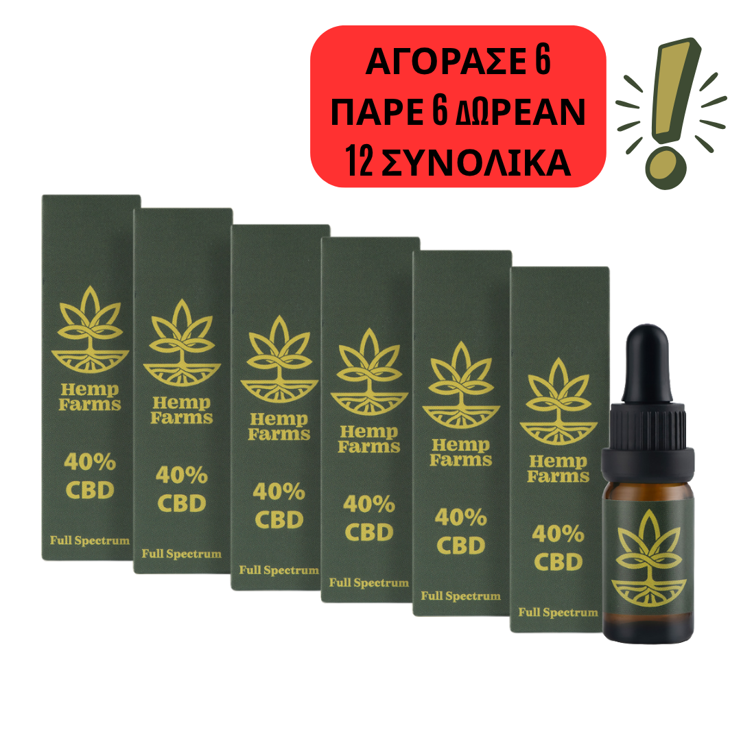CBD Super Combo – 40% λάδι x 6 τεμάχια (ανά 4000mg) Spring Promo